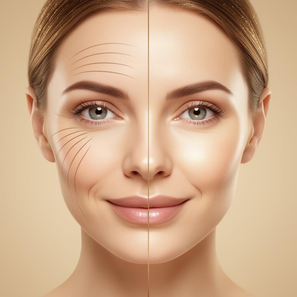 Comparação antes e depois do tratamento Fotona 4D